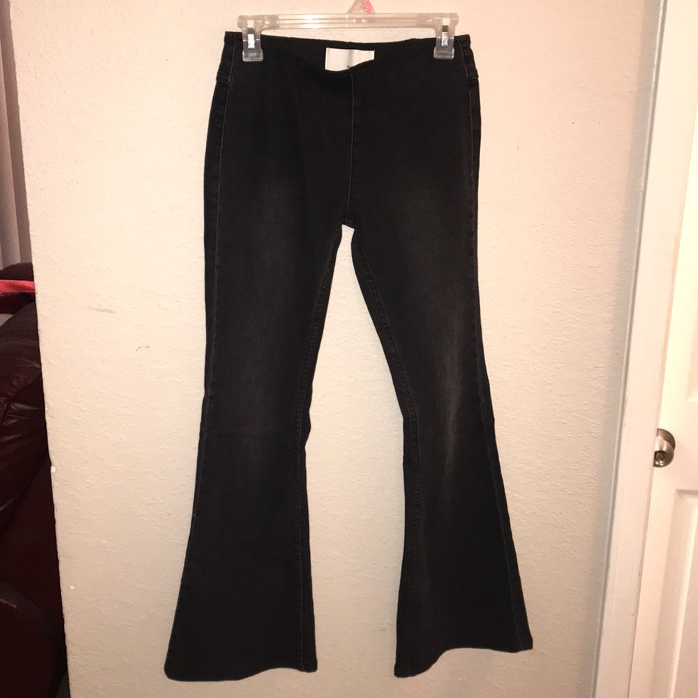 Newbury Kustom Black Bell Bottoms